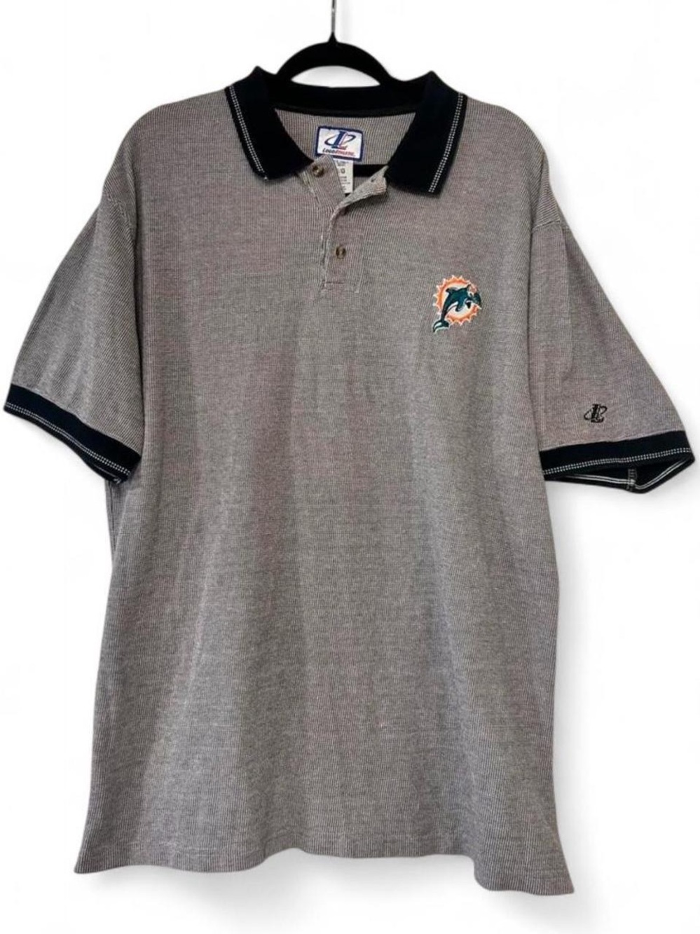 Vintage 90s Men's Miami Dolphins NFL Polo Shirt Size Large
